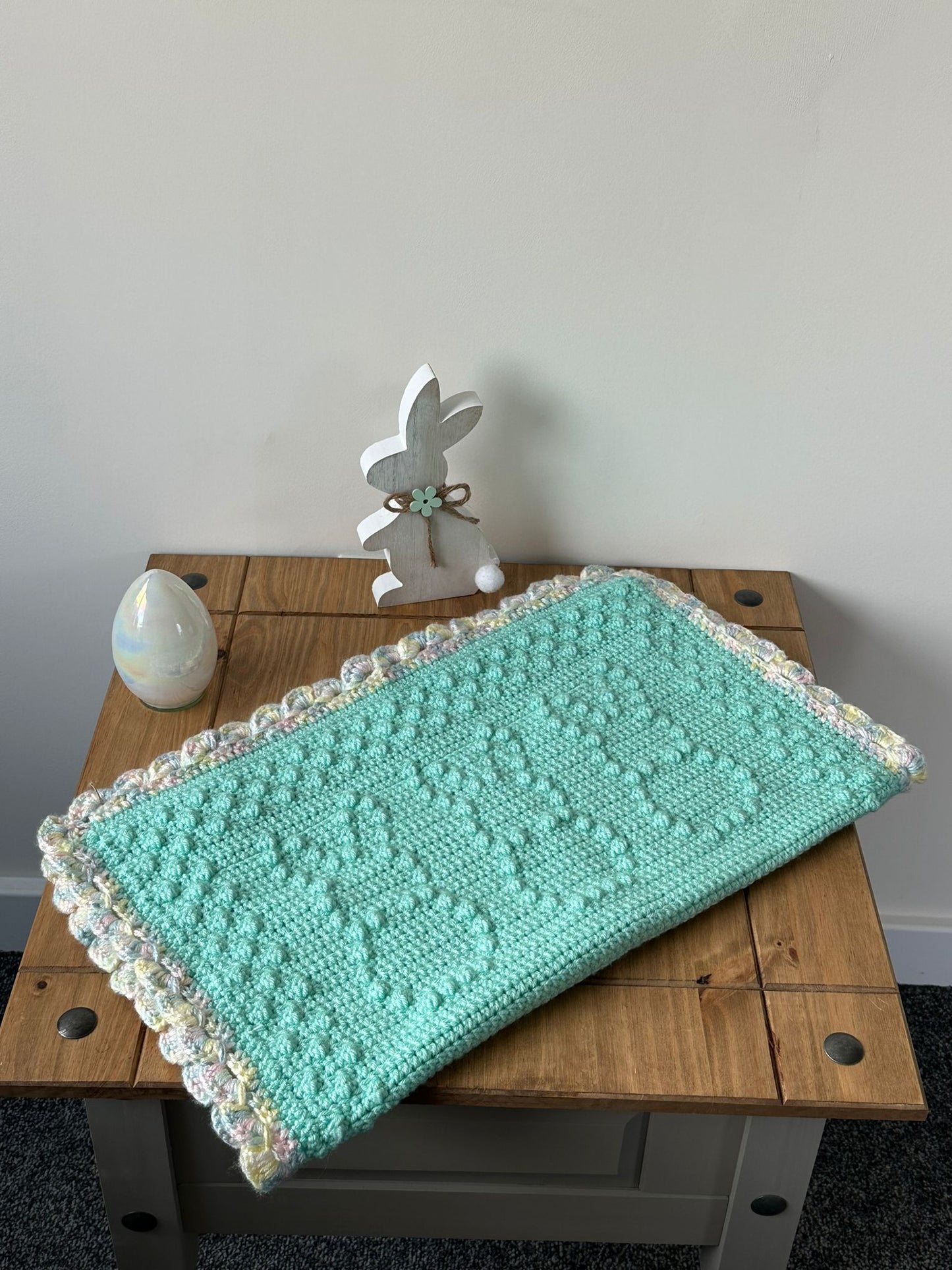 Bunny blanket aqua