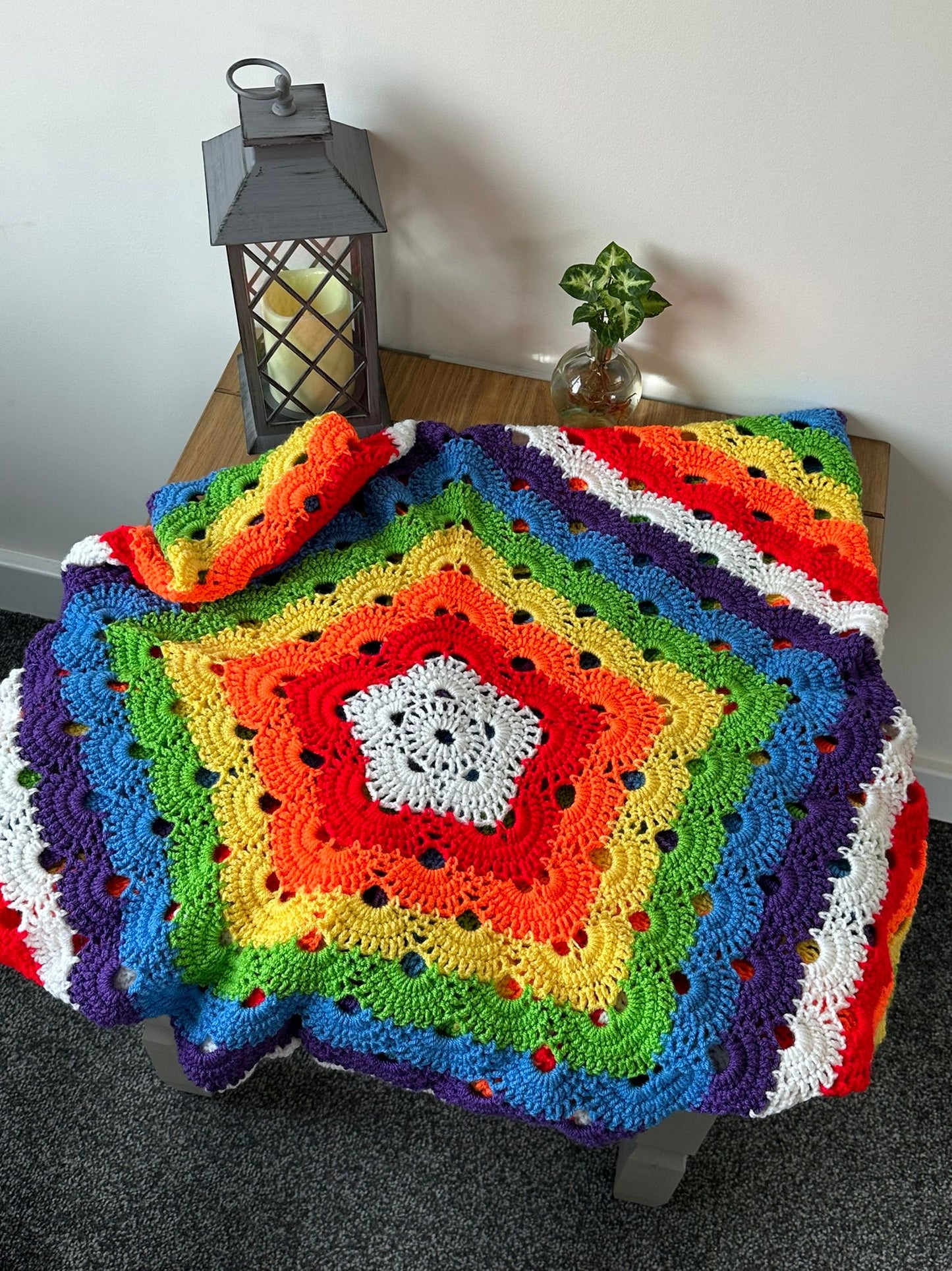 Rainbow star blanket