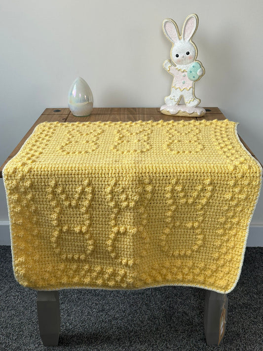 Bobble bunny lemon blanket